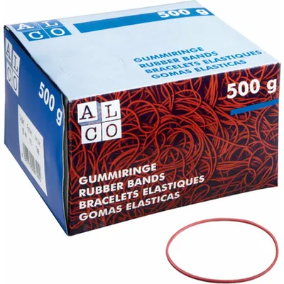 Produktbild von Alco Gummiringe 65mm 500g - Rot