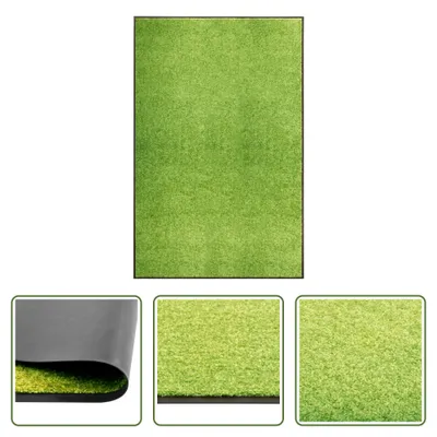 Image de The Living Store Paillasson lavable vert 120x180 cm