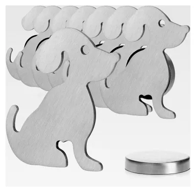 Produktbild von 8 Stück Tischdeckenbeschwerer - Tischtuchgewichte aus Edelstahl - magnetische Tischtuchklammer - ca. 50 g