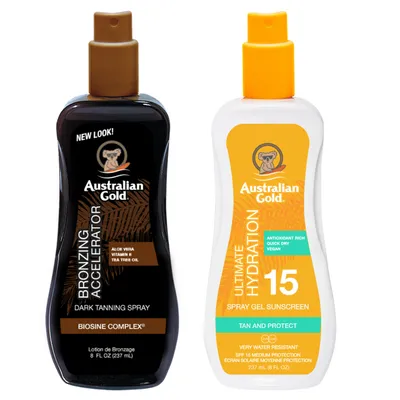 Immagine prodotto di Australian Gold Spray Accelerator + Spray Gel SPF15