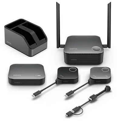 Produktbild von BenQ InstaShow VS25, Desktop, Schwarz, Extern, 2 dBi, 802.11a, 802.11b, 802.11g, Wi-Fi 4 (802.11n), Wi-Fi 5 (802.11ac), Wi-Fi 6 (802.11ax), 2400 Mbit/s