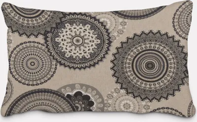 Produktbild von SCHÖNER LEBEN. Kissenhülle Mandalas natur grau verschiedene Größen Größe 30x50cm (HxB) 30x50cm (HxB) Größe