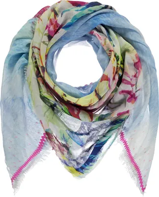 Produktbild von Passigatti Schal bunt mit Patch Design, Gr. ONESIZE