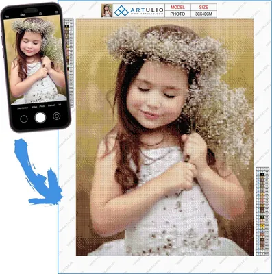 Produktbild von ARTULIO Diamond Painting Eigenes Foto - 30x40cm 5D Diamant Painting Personalisiert