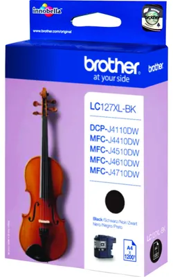 Immagine prodotto di Brother LC127XLBK - Cartuccia d'inchiostro ad altissima resa - Nero - originale - per Brother DCP-J4110DW, MFC-J4410DW,