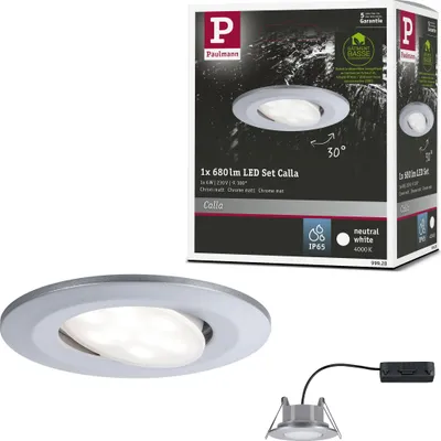 Image de Paulmann LED à encastrer Calla orientable
