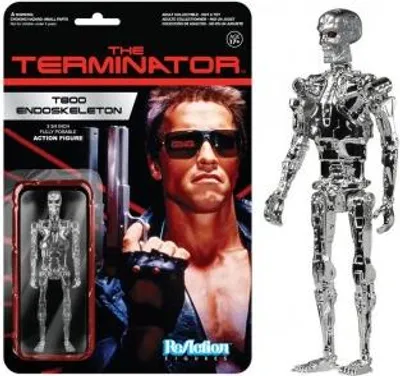 Obrázok produktu pre FUNKO REACTION TERMINATOR T800 ENDOSKELETON CHROME VINTAGE RETRO FIGÚRKA NOVINKA!  Funko