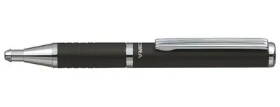 Obrázok produktu pre Guľôčkové pero, 0,24 mm, teleskopické, farba tela: metalická čierna, ZEBRA "SL-F1", modrá