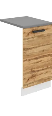 Immagine prodotto di Pannello frontale Belini per lavastoviglie PZ. Pannello frontale per lavastoviglie largo 45 cm. Pannello frontale per lavastoviglie con maniglia, rovere Wotan