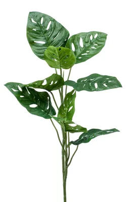 Produktbild von künstliches Monstera Affenblatt mit 8 Blättern H. 75cm Emerald Kunstblätter