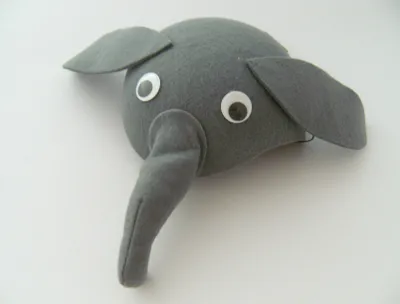 Produktbild von Elefanten Hut f. Kindergeburtstag Karneval Fasching Elefant Tier Tiere Hüte Filz Mütze Kappe Maske Theater