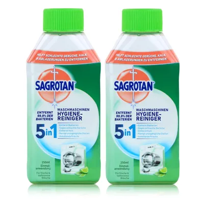 Produktbild von 2x Sagrotan Waschmaschinen Hygiene-Reiniger 250 ml - Für frische & tiefenreine