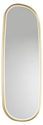 Produktbild von Moderner Badezimmerspiegel Gold inkl LED und Touchdimmer Geraldien