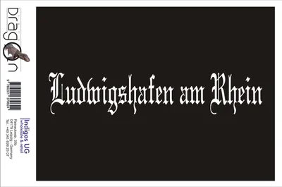 Produktbild von Aufkleber / Autoaufkleber - JDM / Die cut / Auto / OEM - Stadt Ludwigshafen am Rhein - 200x40mm gold - Heckscheibe / Heckscheibenaufkleber