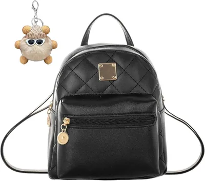 Imagen del producto de Mochila pequeña para mujer, con correa ajustable, de 18x11x20 cm, ideal para viajes