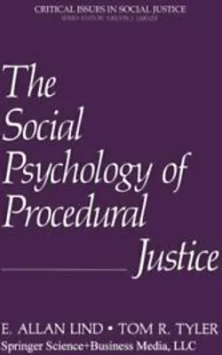 Produktbild von The Social Psychology of Procedural Justice