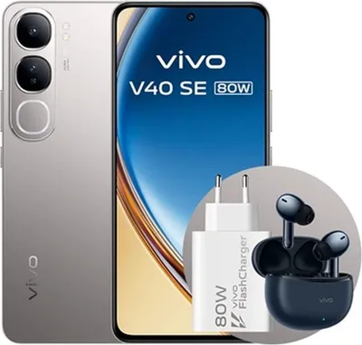 Produktbild von VIVO V40 SE 80W, 16,9 cm (6.67"), 8 GB, 256 GB, 50 MP, Android 14, Silber
