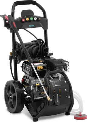 Obrázek produktu pro Expondo hillvert Benzínový vysokotlaký čistič – 4500 W – 200 bar – 9 l/min – 20 m hadice