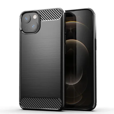 Obrázok produktu pre Carbon Shield TPU puzdro pre Apple iPhone 13 Mini - Čierna KP9983