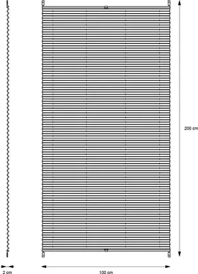 Obrázek produktu pro ECD Německo Plisovaná roleta Klemmfix bez vrtání, 100x200 cm, benzín, ochrana proti slunci a soukromí
