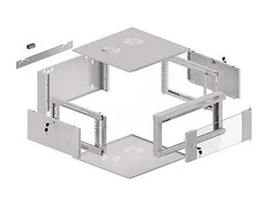 Obrázok produktu pre Lanberg WFFA-5604-10S racková skriňa 4U Nástenný rack Sivá