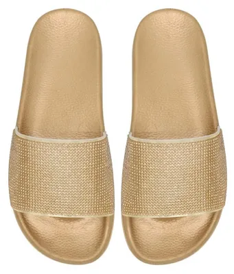 Image de Omgoods - Pantoufles pour femmes, ornées de strass, pour un confort optimal