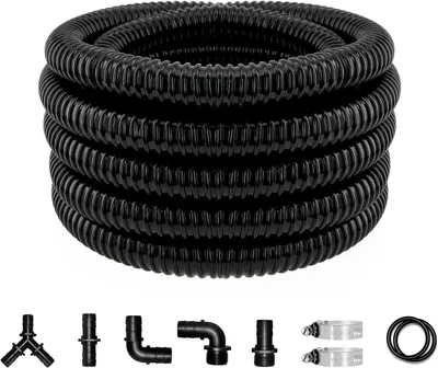 Obrázok produktu pre Hadica na záhradné jazierka, 25 mm, 5 m, odolná voči UV žiareniu, flexibilná, s objímkami, určená na záhradné jazierka