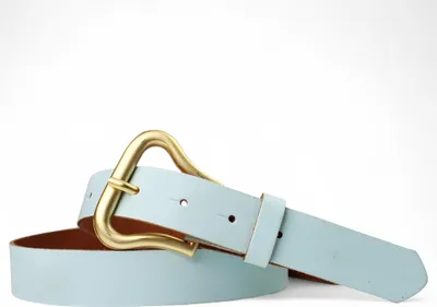 Produktbild von Ledergürtel Damen Echtleder 3 cm, Schnalle mattgold, Gürtel Vintage FRONHOFER