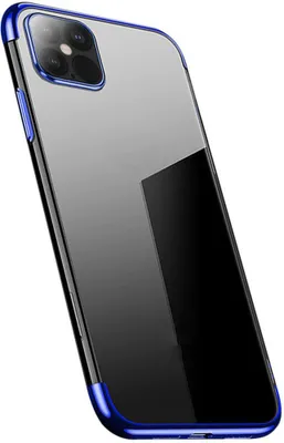 Produktbild von Klarsichthülle Gel-Hülle Mit Metallrahmen Iphone 13 Pro Blau