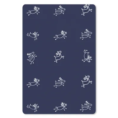 Produktbild von MuchoWow® Mauspad Mousepad Hirsche - Muster - Illustration 18x27 cm - Mousepads - Maus Mat - Pad - Mausunterlage