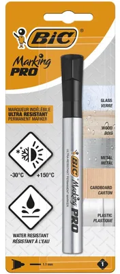 Zdjęcie produktu dla BIC Marker Marking PRO czarny okrągła końcówka