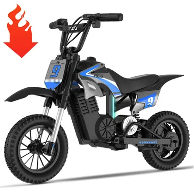 Produktbild von RCB R9X PRO Elektro Motorrad Kinder, Elektromotorrad mit 350W Motor, 16KM Lange Reichweite, Bunte Lichter, Moto Cross für Kinder von4–12 Jahren