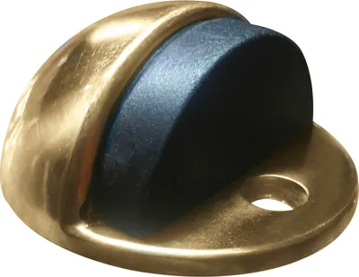 Produktbild von MARCHESI Bodentürpuffer - Bodenplatte ø 45mm, Anschlaghöhe17mm,Messing poliert