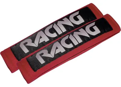 Produktbild von LAS 28208 Gurtpolster Auto RACING, Rot, 2 Stück