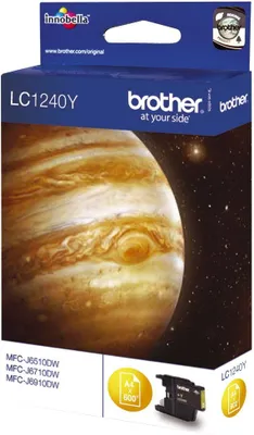 Zdjęcie produktu dla Żółty wkład do drukarki Brother LC1240Y