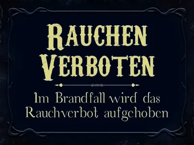 Immagine prodotto di vianmo Insegna in legno 30x40 cm Rauchen verboten Im Brandfall