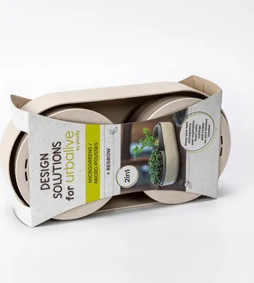 Obrázek produktu pro Velká farma Microgreens + Regrow - slonová kost s kávovou sedlinou