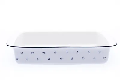 Zdjęcie produktu dla Prostokątne naczynie do zapiekania, 38 cm, niebieska Valbella, czeska porcelana, G. Benedikt