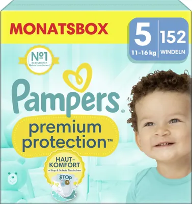 Produktbild von Pampers Premium Protection Gr.5 Junior 11-16kg MonatsBox
