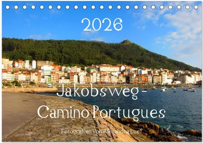 Produktbild von Jakobsweg - Camino Portugues (Tischkalender 2026 DIN A5 quer), CALVENDO Monatskalender