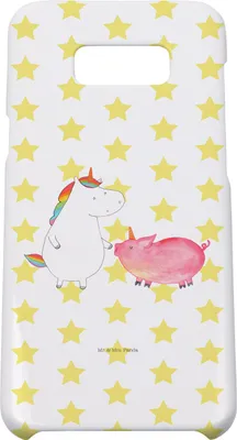 Produktbild von Mr. & Mrs. Panda Samsung Galaxy S8 plus Handyhülle  Einhorn Schwein - Weiß - Geschenk, Unicorn, Einhörner, Handy Case, Cover, Hülle, Freundin, Schweinchen