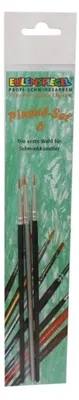Image de Eulenspiegel - Kit de pinceaux professionnels n° 6 - Pinceau « langue de chat », pinceau rond