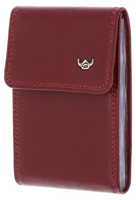 Imagen del producto de Golden Head Cuero estuche de tarjetas Polo RFID Protect Kartenetui 4499 Rot rojo oscuro