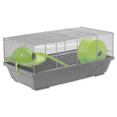 Obrázok produktu pre Klietka SMALL ANIMALS Erik sivá so zeleným vybavením 1 ks