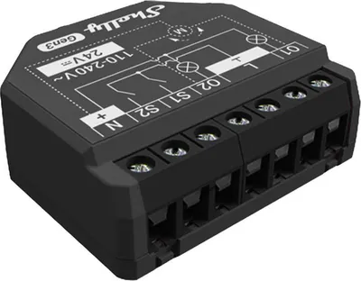 Produktbild von 2-Kanałowy Sterownik Z Miernikiem Zużycia Energii Shelly 2Pm Gen3 Wifi/Bluetooth