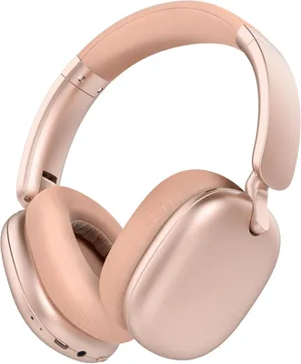 Productafbeelding van RORSOU C6 Over-Ear Bluetooth 5.4 hoofdtelefoon met actieve ruisonderdrukking, 60 uur batterijduur, opvouwbaar, diepe bas, comfortabele oorkussens