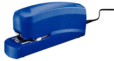 Produktbild von Leitz 55330035, 20 Blätter, 200 Heftklammern, 2 cm, Kunststoff, Blau, 1 kg