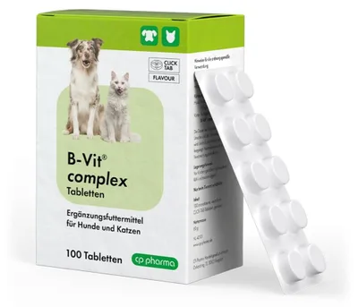 Produktbild von B-vit complex 100 Tabletten für Hunde und Katzen B Vitamine von cp Pharma