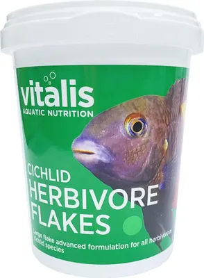 Productafbeelding van VITALIS CICHLID HERBIVORE, plantaardig voer voor vissen, 40 gram