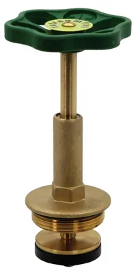 Image de Robinetterie, chambre de graisse, vanne de dérivation à courant libre, conformité DIN3502, raccordement vertical, DN40, 1 1/2", EPDM
